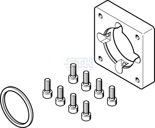 1460114 Фланец электродвигателя EAMF-A-64A/B-67A-S1 FESTO