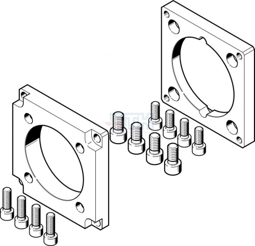 3659724 Фланец электродвигателя EAMF-A-95A-120G-G2 FESTO 3659724 Фланец электродвигателя EAMF-A-95A-120G-G2 FESTO