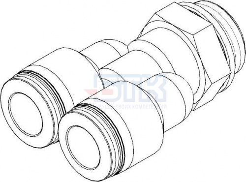 186188 Y-образное соединение с цанговым зажимом и резьбой QSY-G1/2-12 FESTO