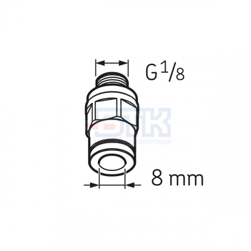 Штуцер с наружной резьбой G1/8 LAPF M1/8 SKF