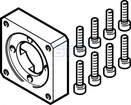 1087630 Фланец электродвигателя EAMF-A-28D-42A FESTO 1087630 Фланец электродвигателя EAMF-A-28D-42A FESTO