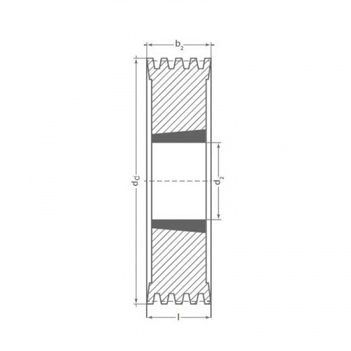 Клиновый шкив TB SPB 250/10 Optibelt